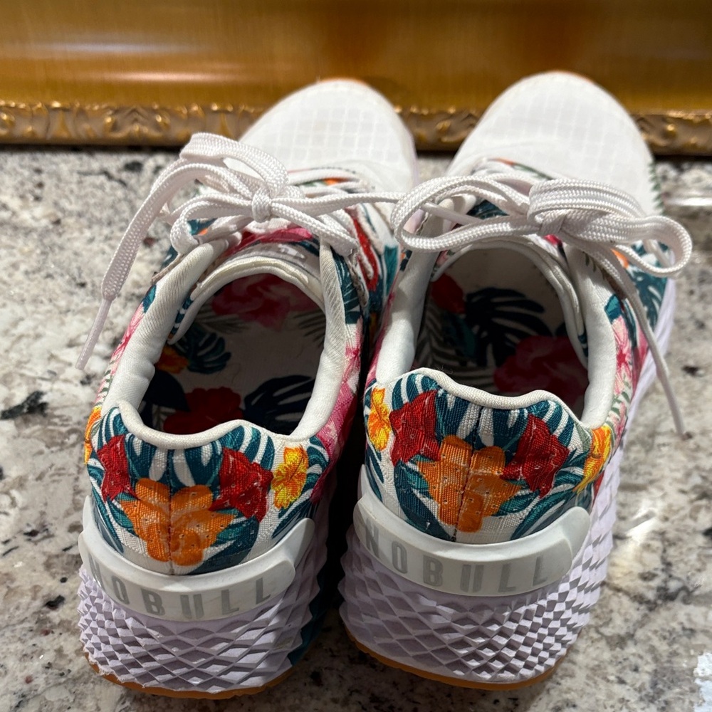 NOBULL Women's White Floral Athletic Shoes